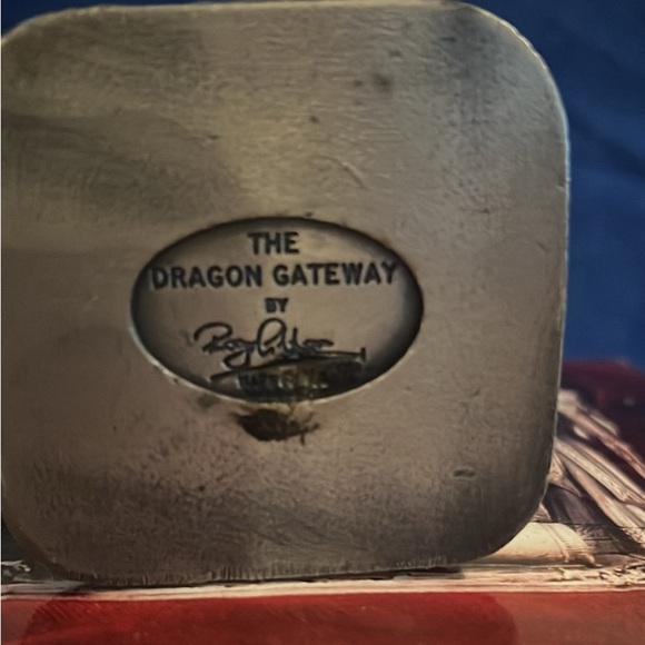 Myth And Magic Tudor Mint The Dragon Gateway Pewter Statue w/Box - Picture 5 of 8